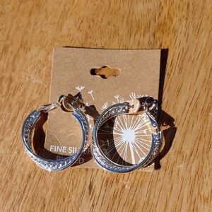 Elegant Silver Hoop Earrings